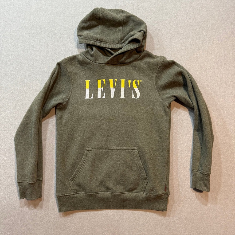 Levi's Green Hoodie Sweatshirt‎ Kids Size L 12-13yrs